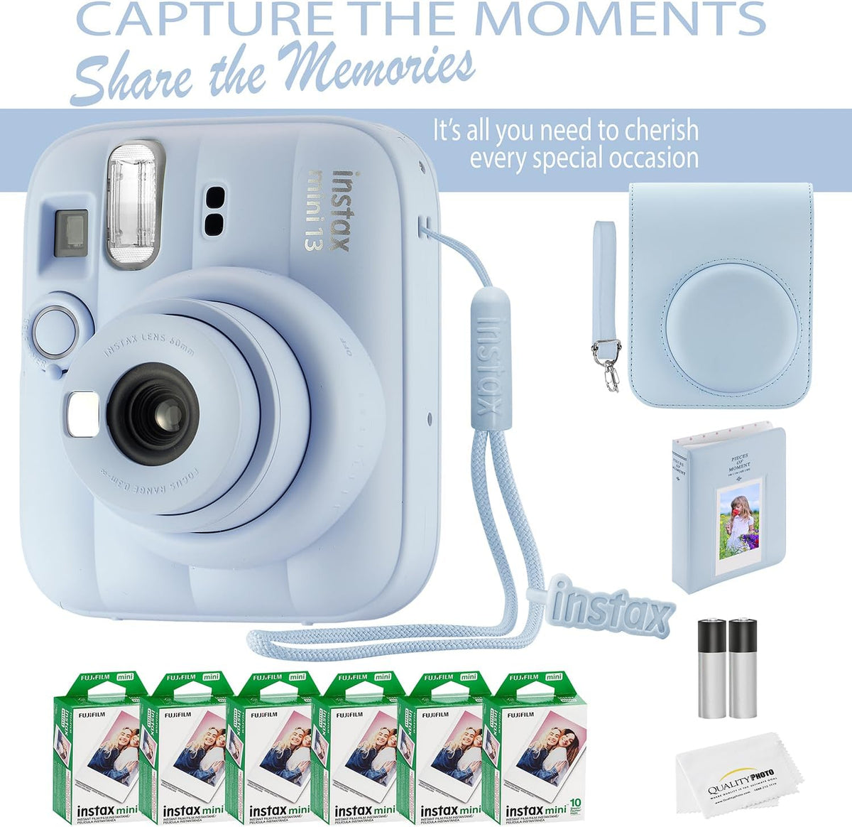 Fujifilm Instax Mini 13 Cámara instantánea 60 películas y accesorio...