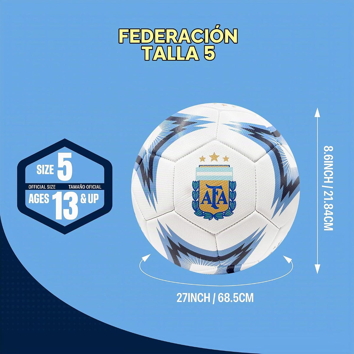 Icon Sports - Balón de fútbol oficialmente licenciado de la Asociac...