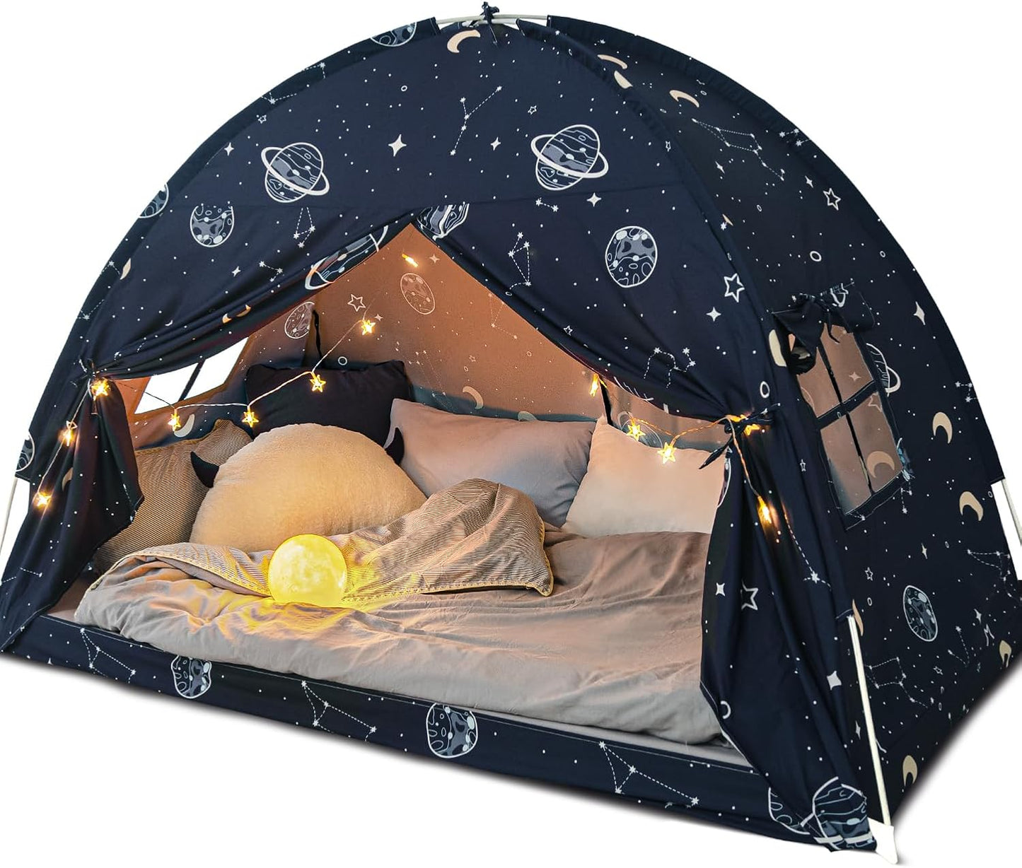 Toldo de la tienda de la cama individual, galaxia espacial niños ti...