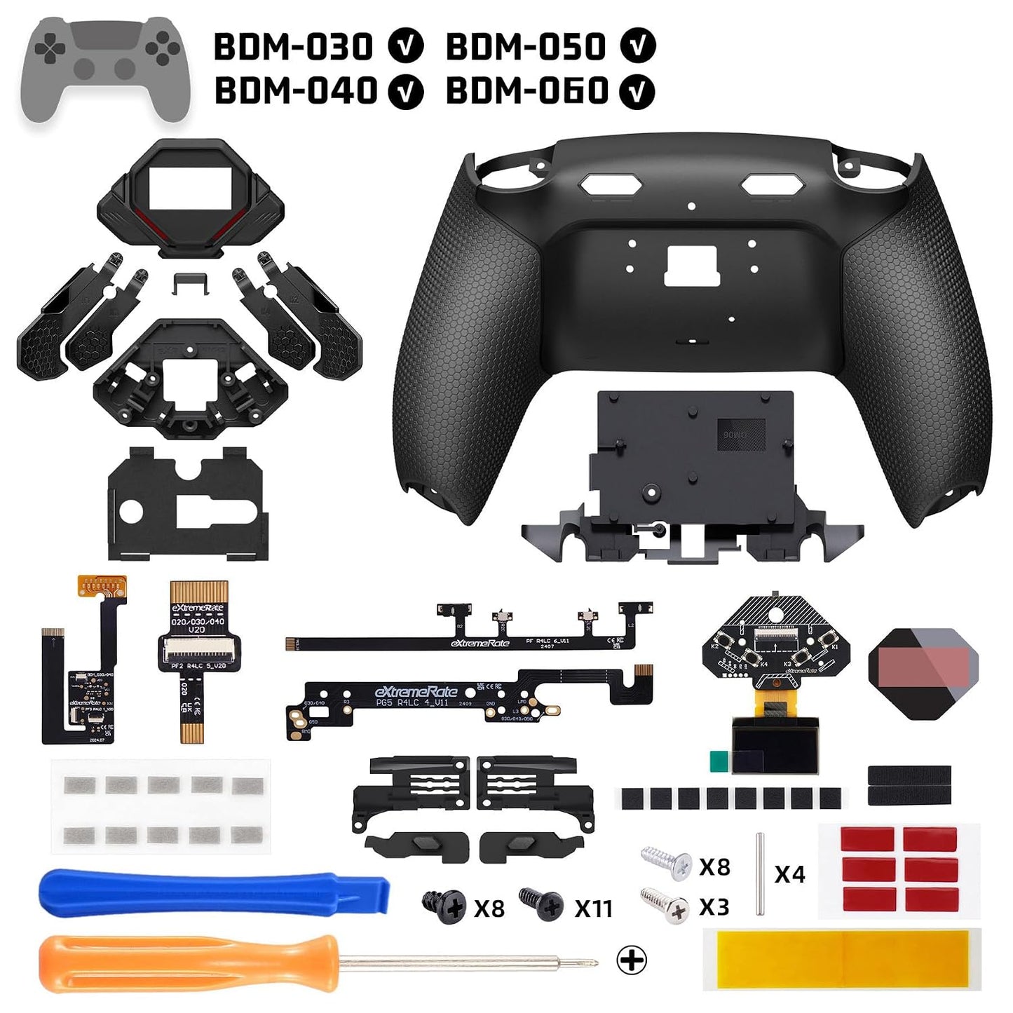 eXtremeRate SPARK Kit de paletas traseras para controlador PS5 BDM-...