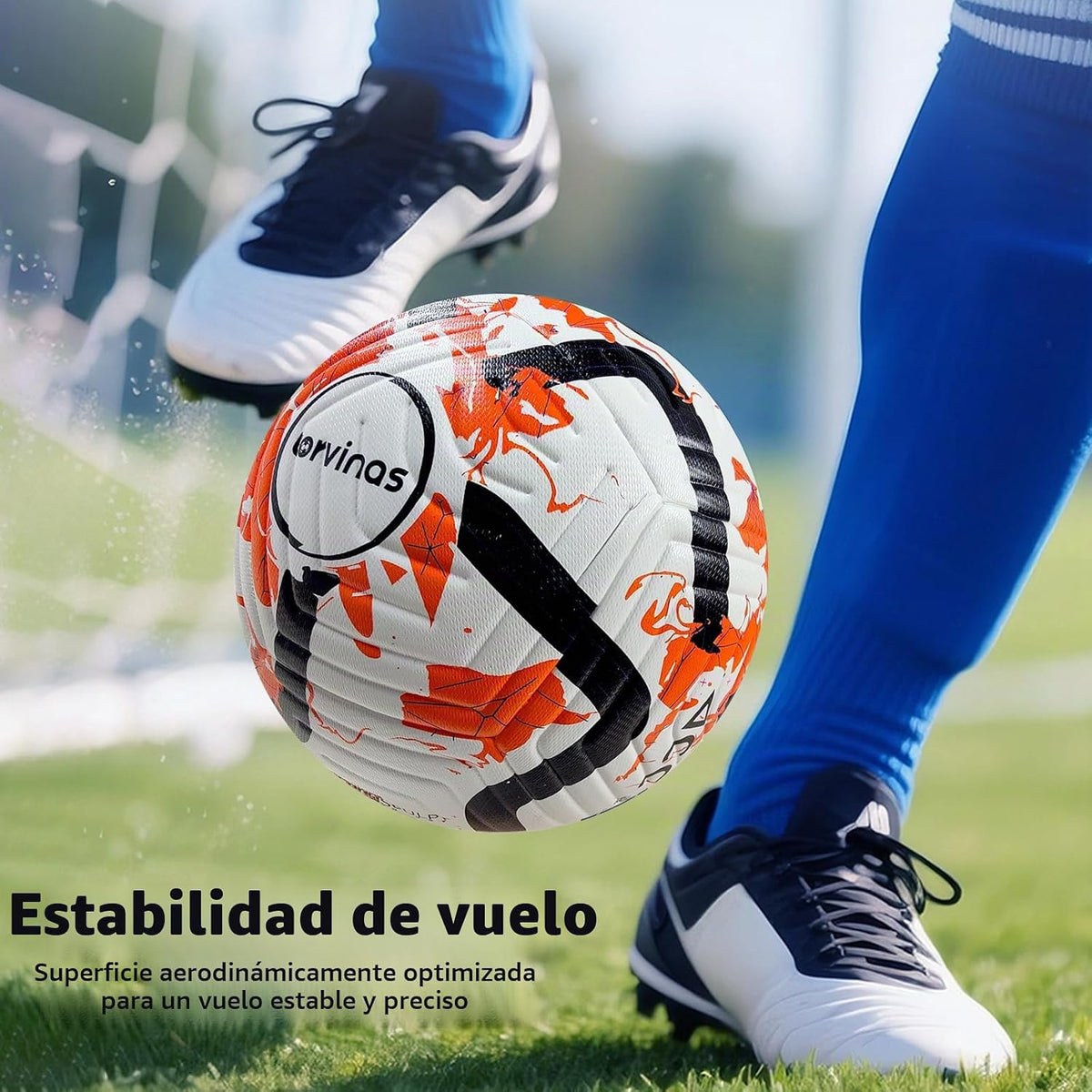 Torvinas Balón de fútbol Tamaño 5,4 \u2013 Piel sintética impermeab...