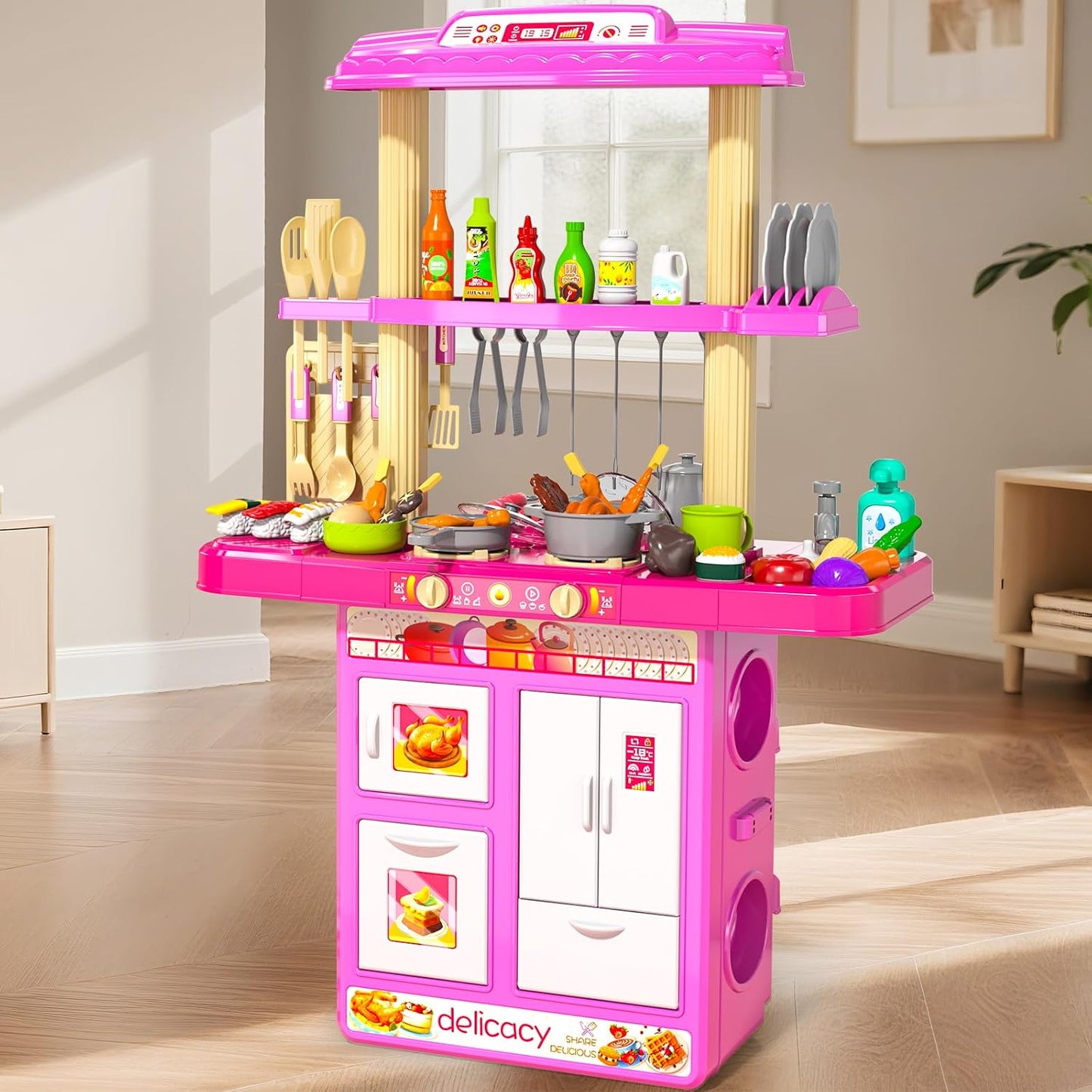 MSKOLER Juguetes de cocina de juego simulado para niños de 2-6 4-8...