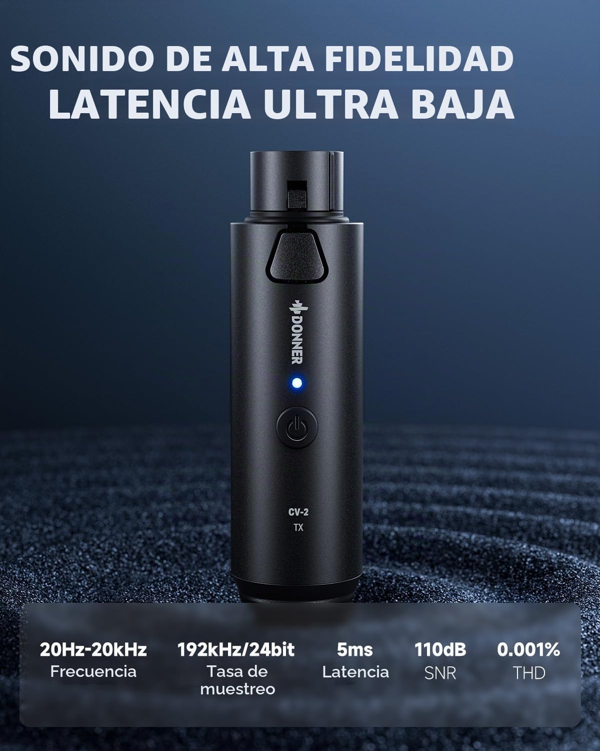 Donner - Transmisor y receptor inalámbrico XLR, adaptador inalámbri...