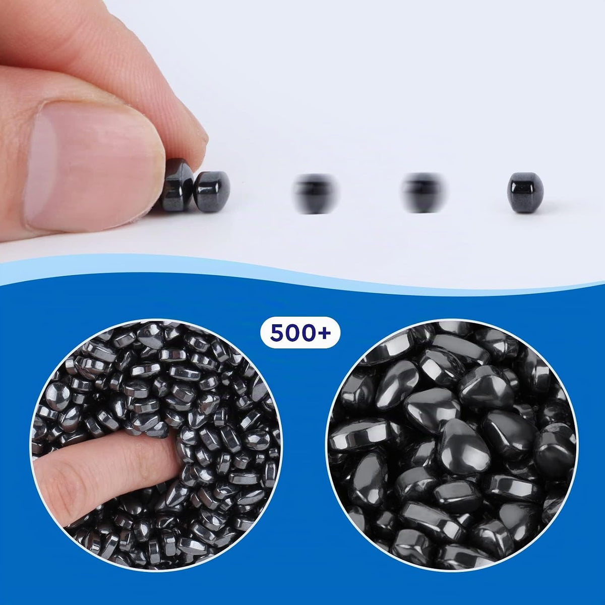 DYRDM Masilla de ferrita 500+ negra, accesorio de escritorio para a...