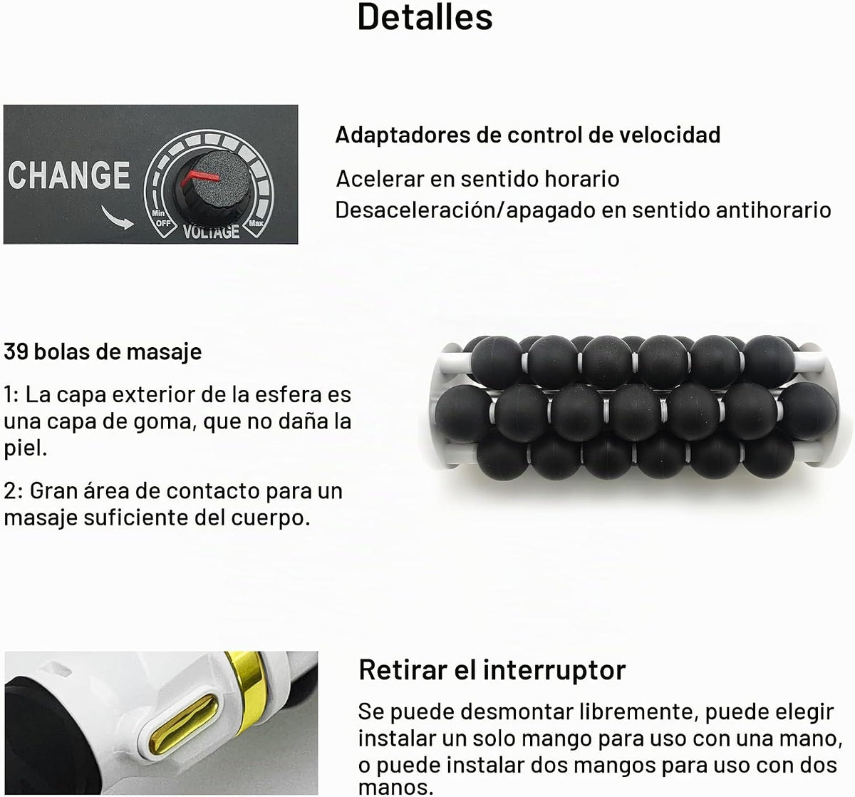 Elitzia Máquina de laminación de micro-vibración Masajeador corpora...