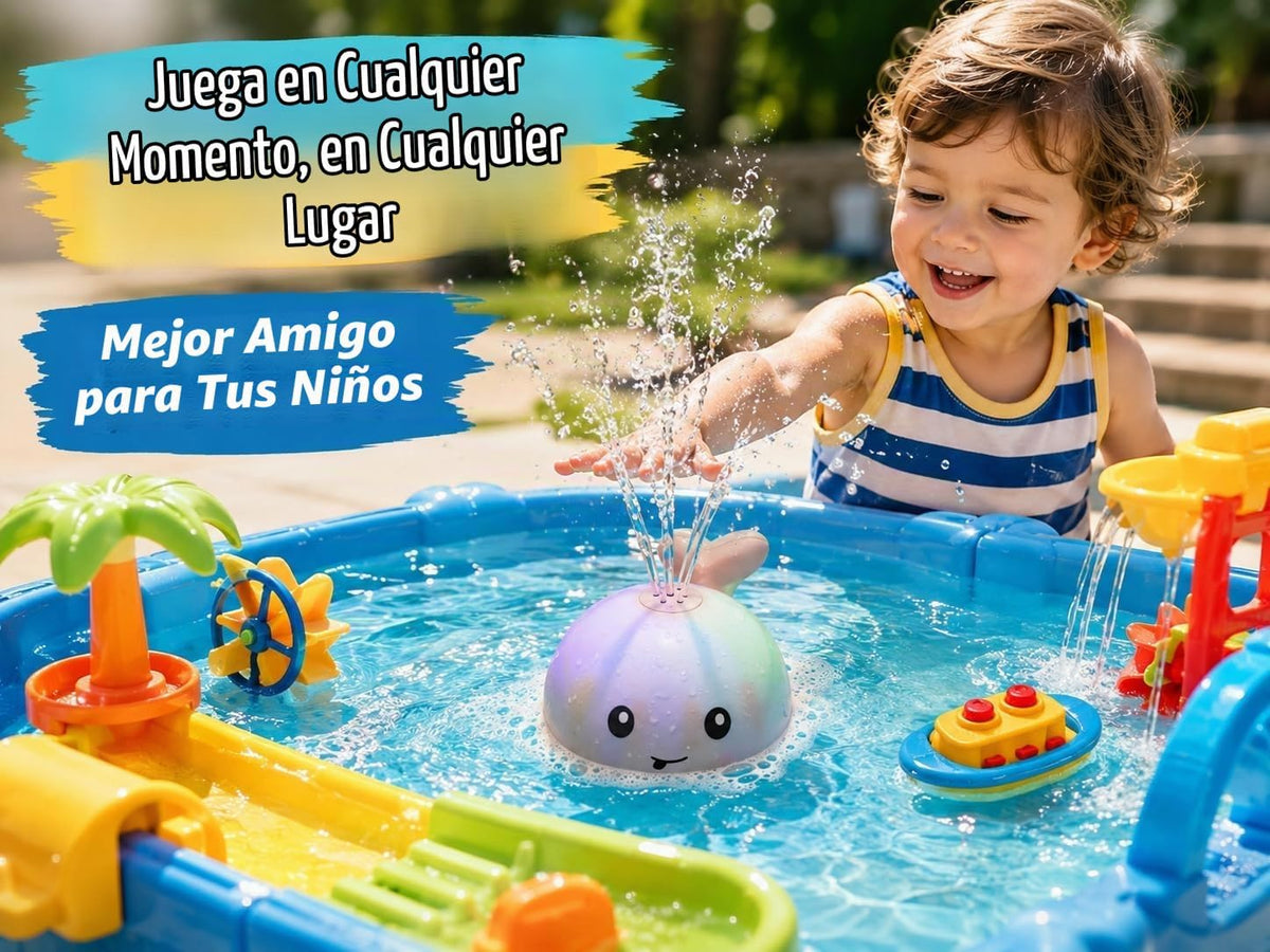 Gigilli Juguetes de baño para bebés, rociador de juguete de baño de...