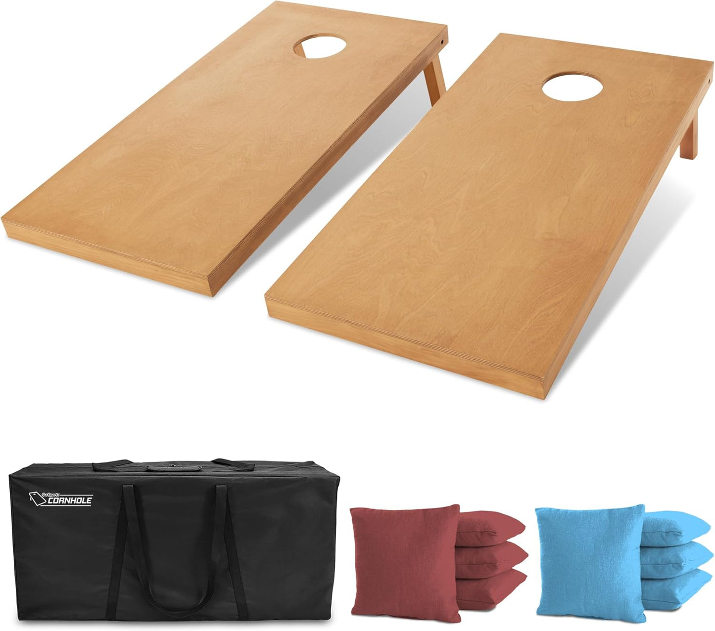 GoSports Juego de tablas de cornhole de madera de tamaño reglamenta...
