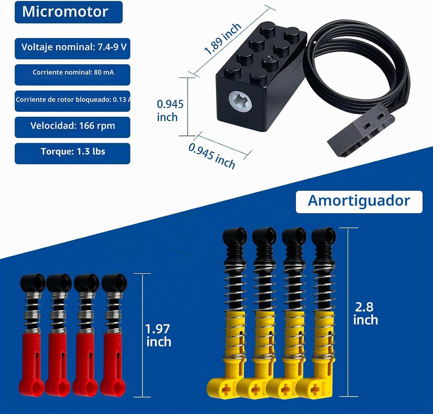 Kit de motores de funciones de potencia 14 en 1 compatible con Tech...