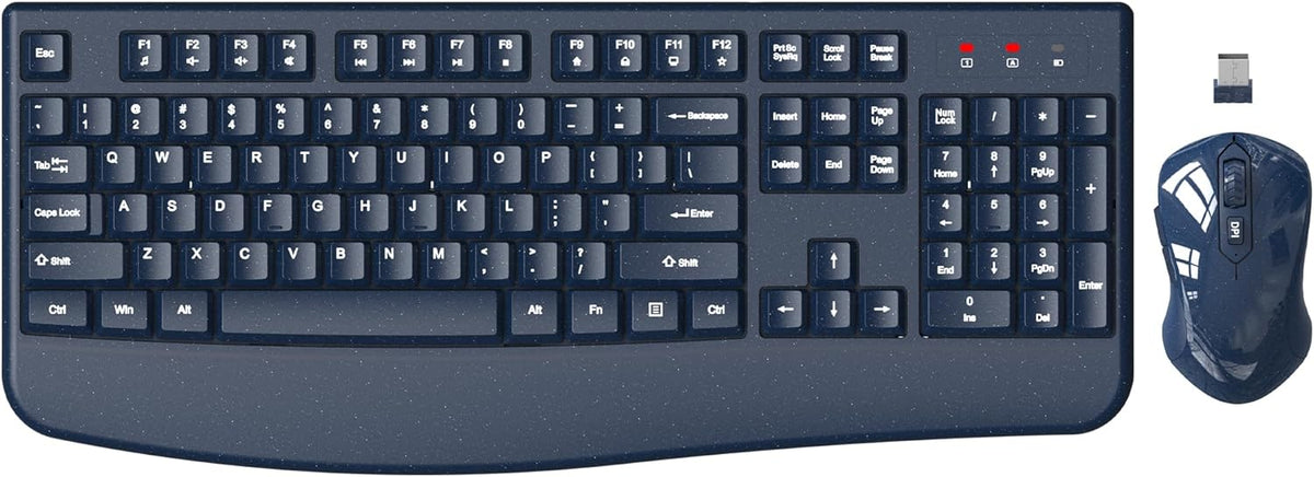 Combo de teclado y mouse inalámbrico, EDJO, teclado de computadora...