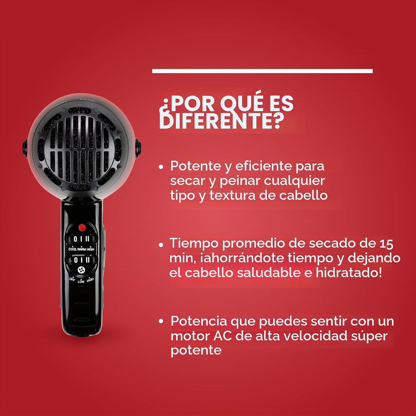 FHI HEAT Platform Nano Power Salon Pro 2000 - Secador de pelo de ce...