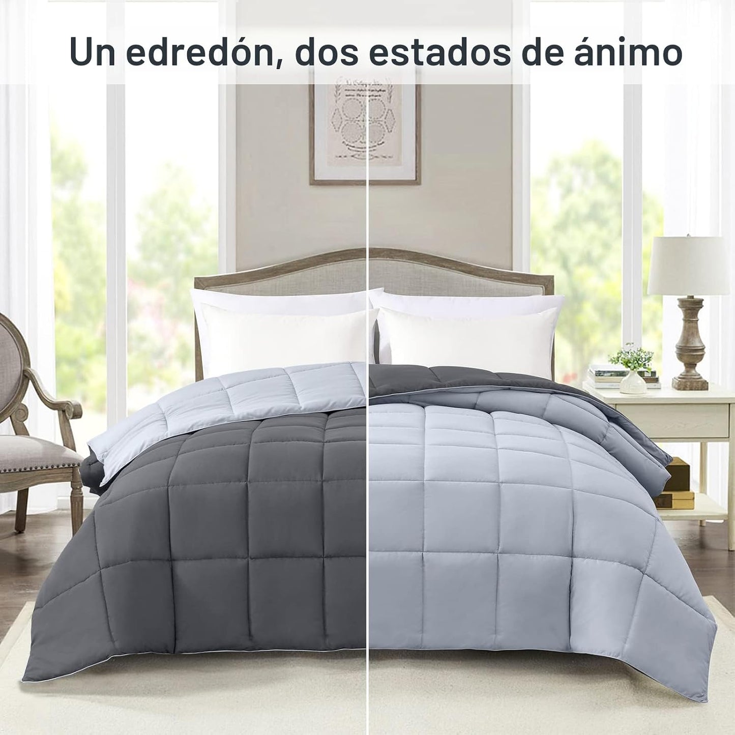 Homelike Moment - Edredón tamaño queen, inserto de edredón, plumón...