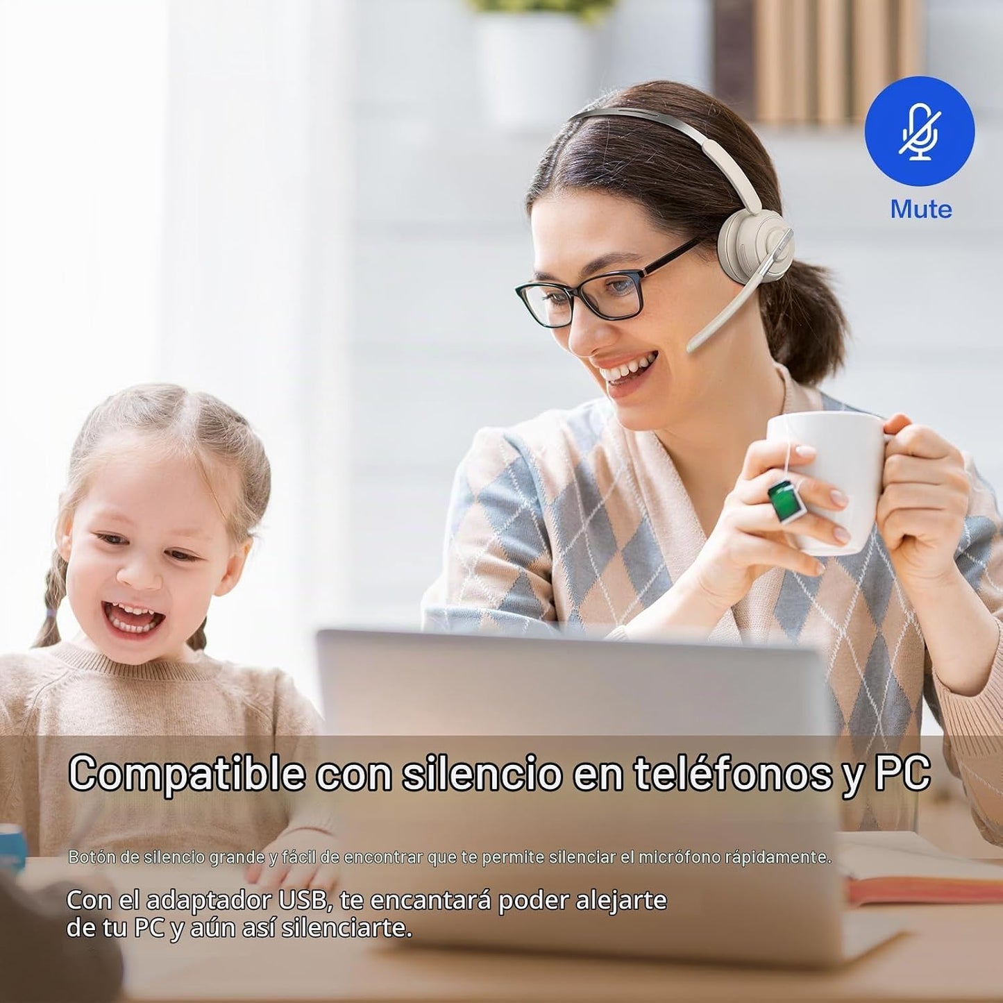 Auriculares Bluetooth, auriculares inalámbricos con micrófono para...