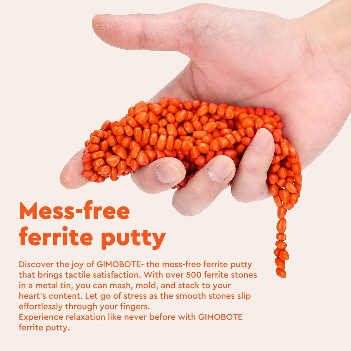 GIMOBOTE Masilla de ferrita naranja 500+, decoración de escritorio...