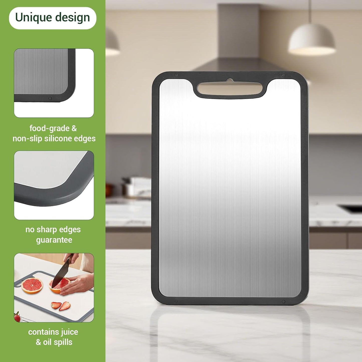 Tablas de cortar de titanio para cocina y campamento, tabla de cort...