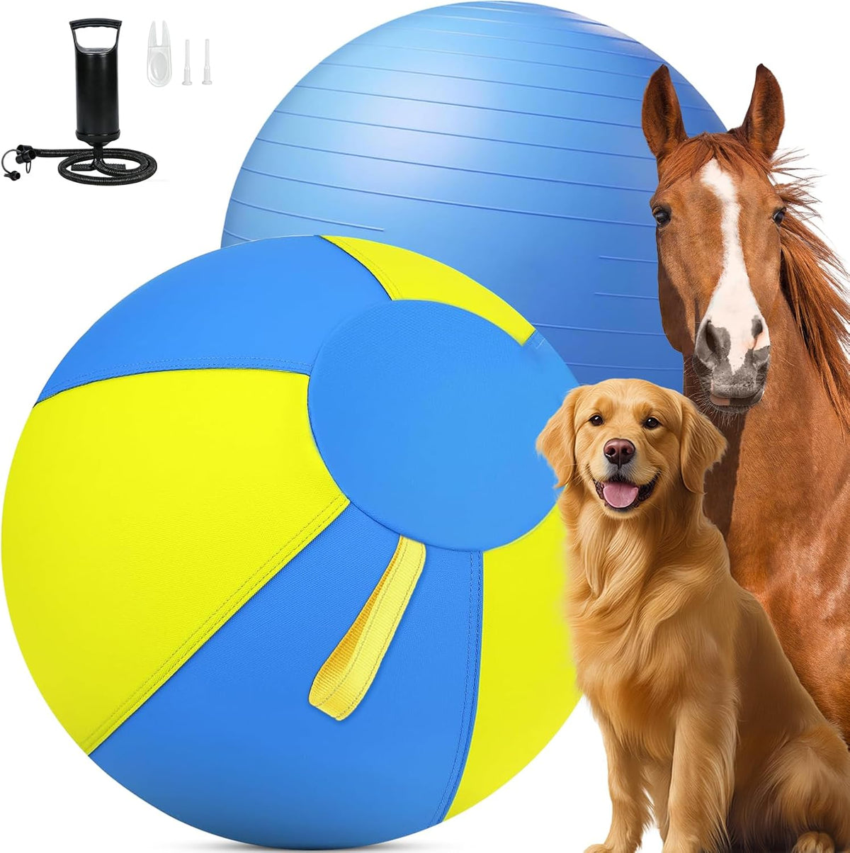 QWV Pelota de pastoreo resistente de 25 pulgadas para perros grande...
