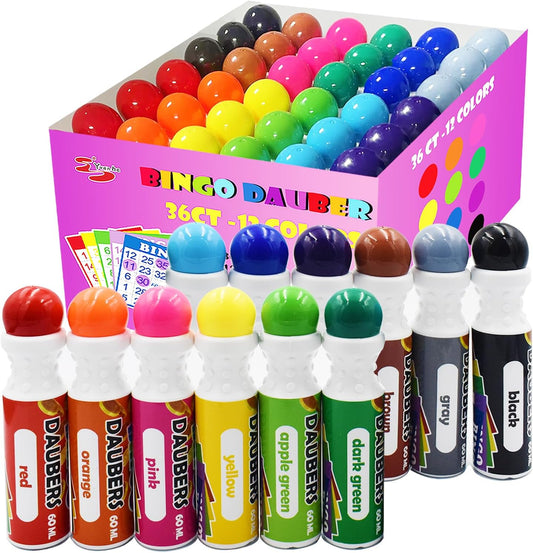 Yuanhe Bingo Daubers - Marcadores de puntos de colores mixtos, jueg...