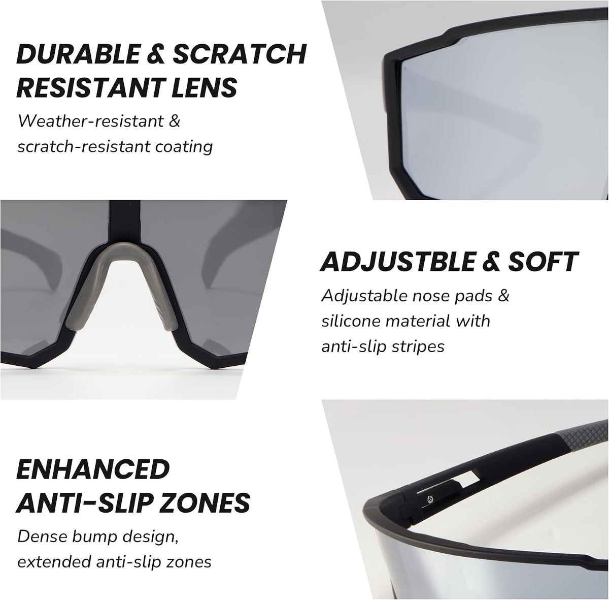 Gafas de sol polarizadas para correr para hombres y mujeres, UV400...