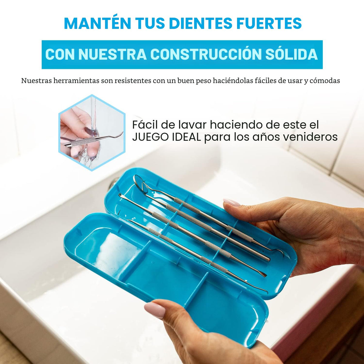 Kit de higiene dental: set de remoción de placa y sarro - raspador...