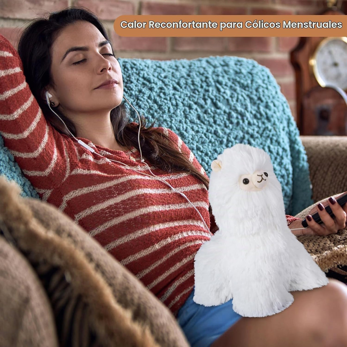 SuzziPals - Animales de peluche de llama, almohadillas térmicas par...