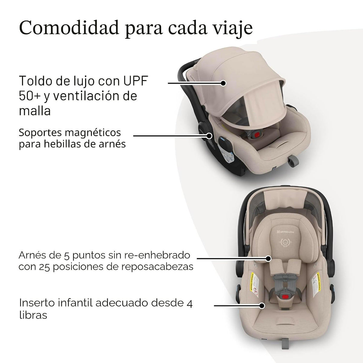 UPPAbaby Mesa V3 - Asiento infantil de automóvil - Fácil instalació...