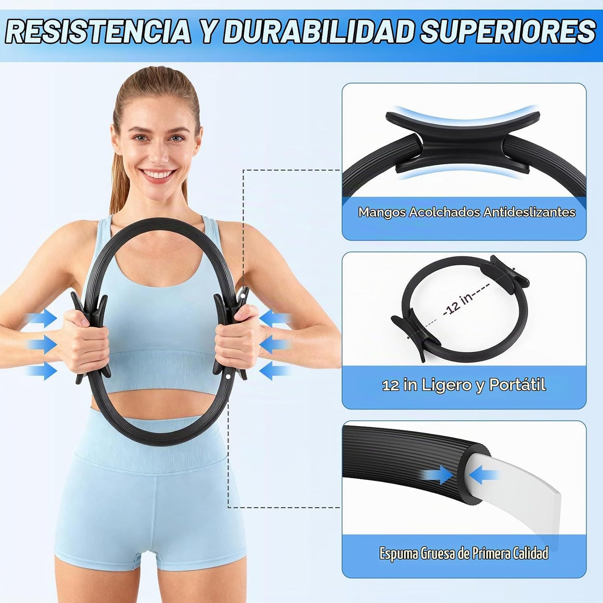 GINMIC Kit de pilates, equipo de pilates para entrenamientos en cas...