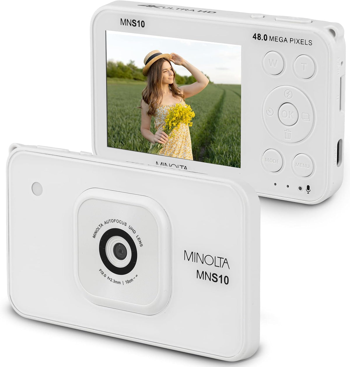Minolta MNS10 48MP 4K Ultra HD Cámara digital - Blanco | Cuenta con...