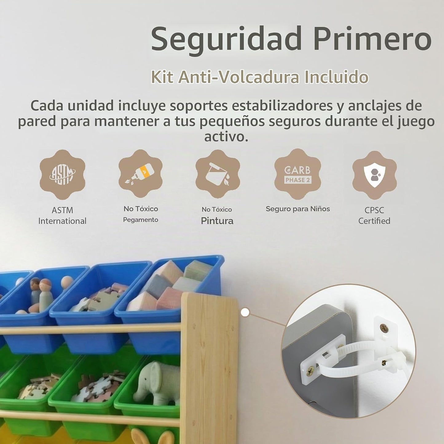 Humble Crew Organizador de juguetes para niños con 20 contenedores,...