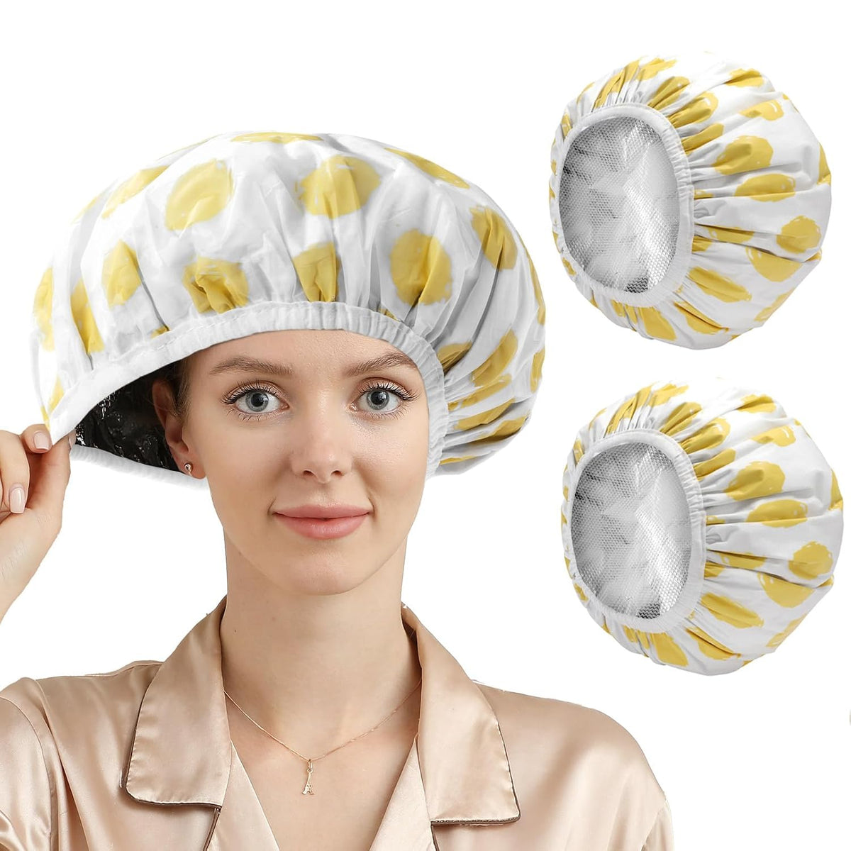 YIZIJIZI 2 Piezas Gorro Térmico para Acondicionamiento Profundo, Go...