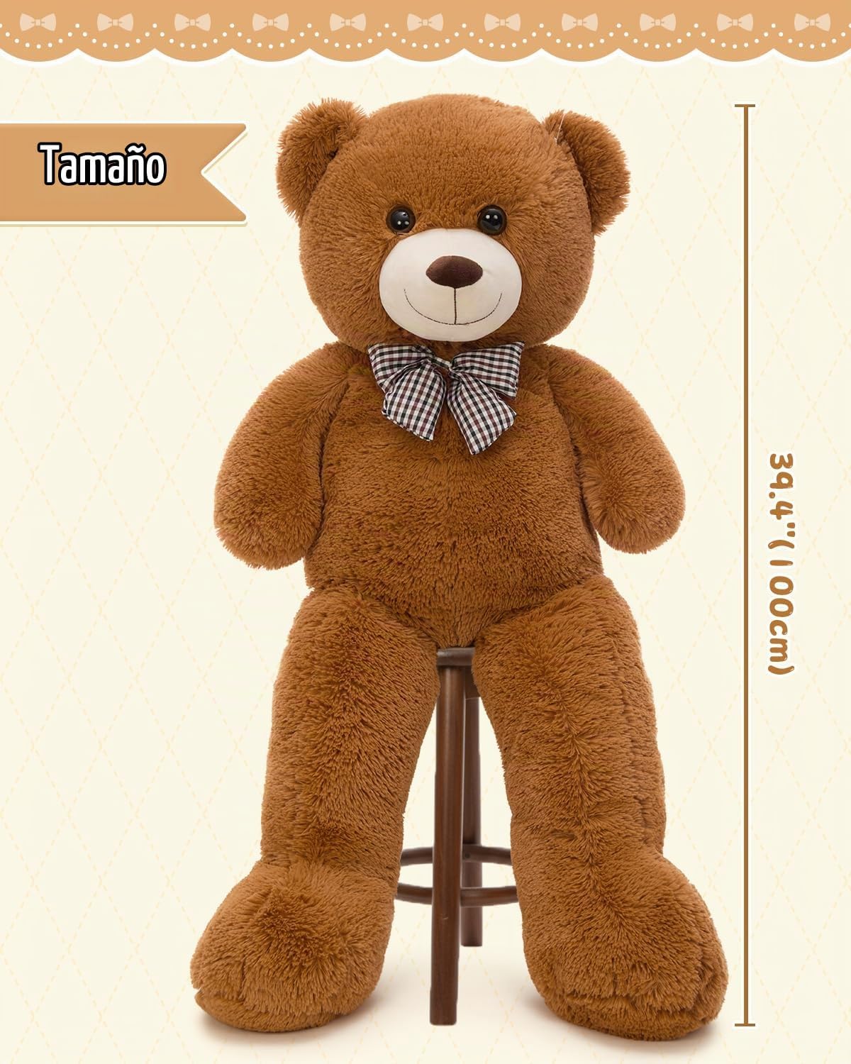 MaoGoLan Oso de Peluche Gigante - Juguete de Peluche Ultra Suave y...