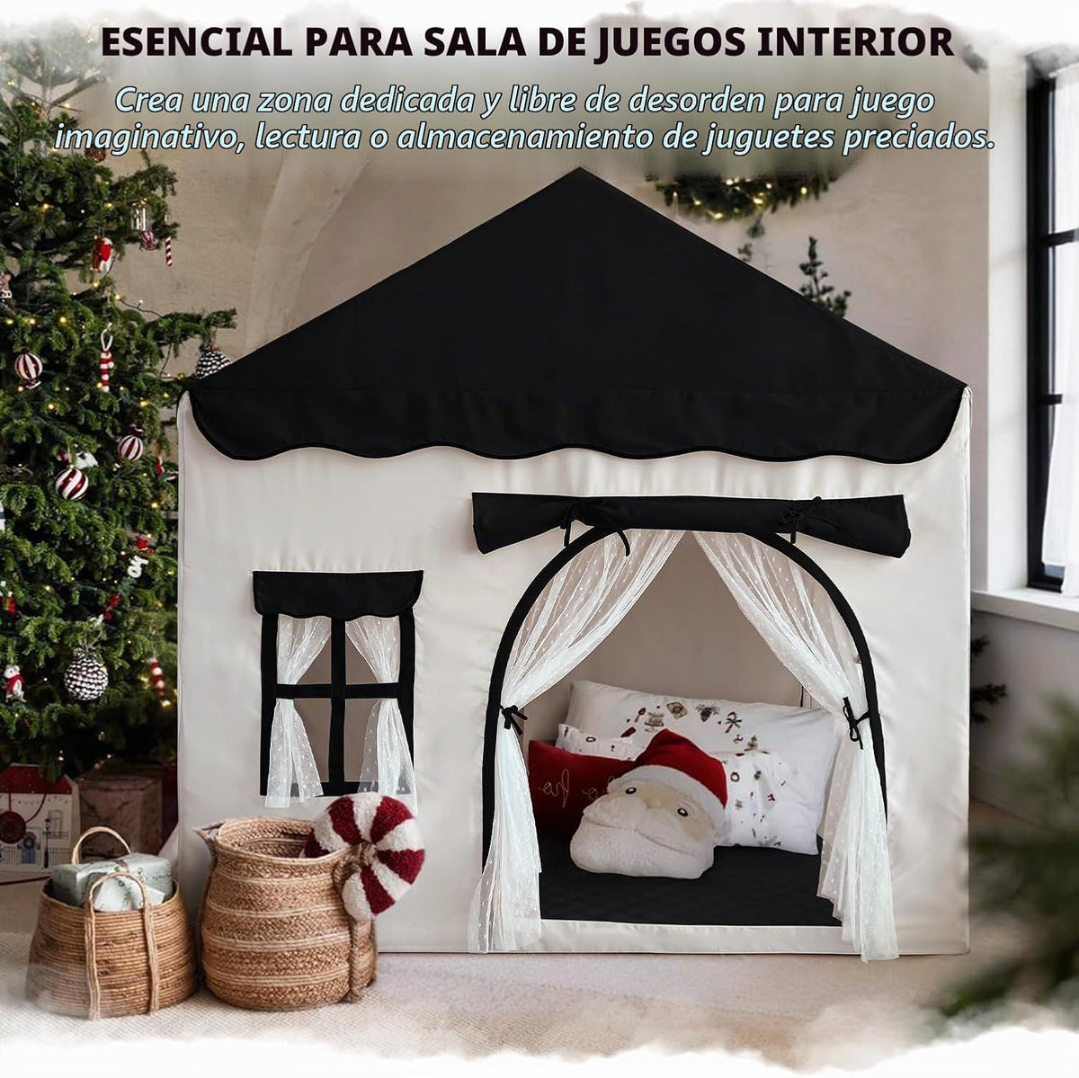 Tienda de campaña para niños con doble puerta para niños y niñas |...