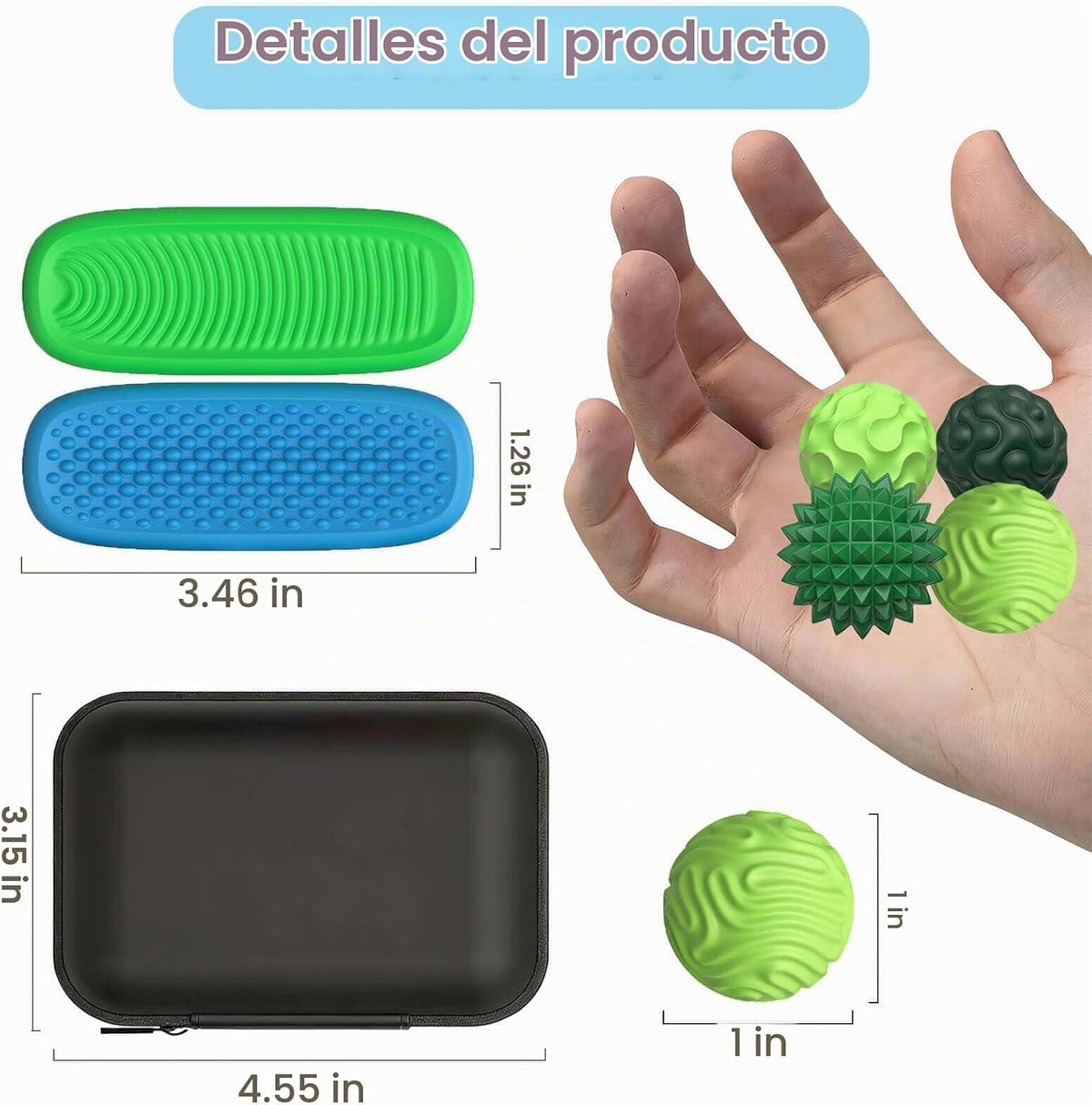 Juguetes Fidget para Adultos Bolas Magnéticas de Silicona y Piedras...