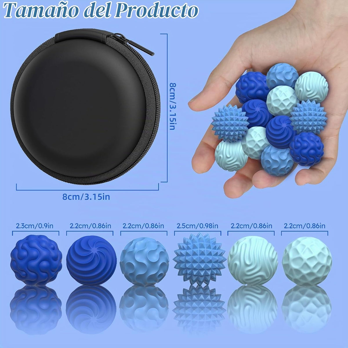 Bolas magnéticas de silicona, juguetes antiestrés para adultos y ad...