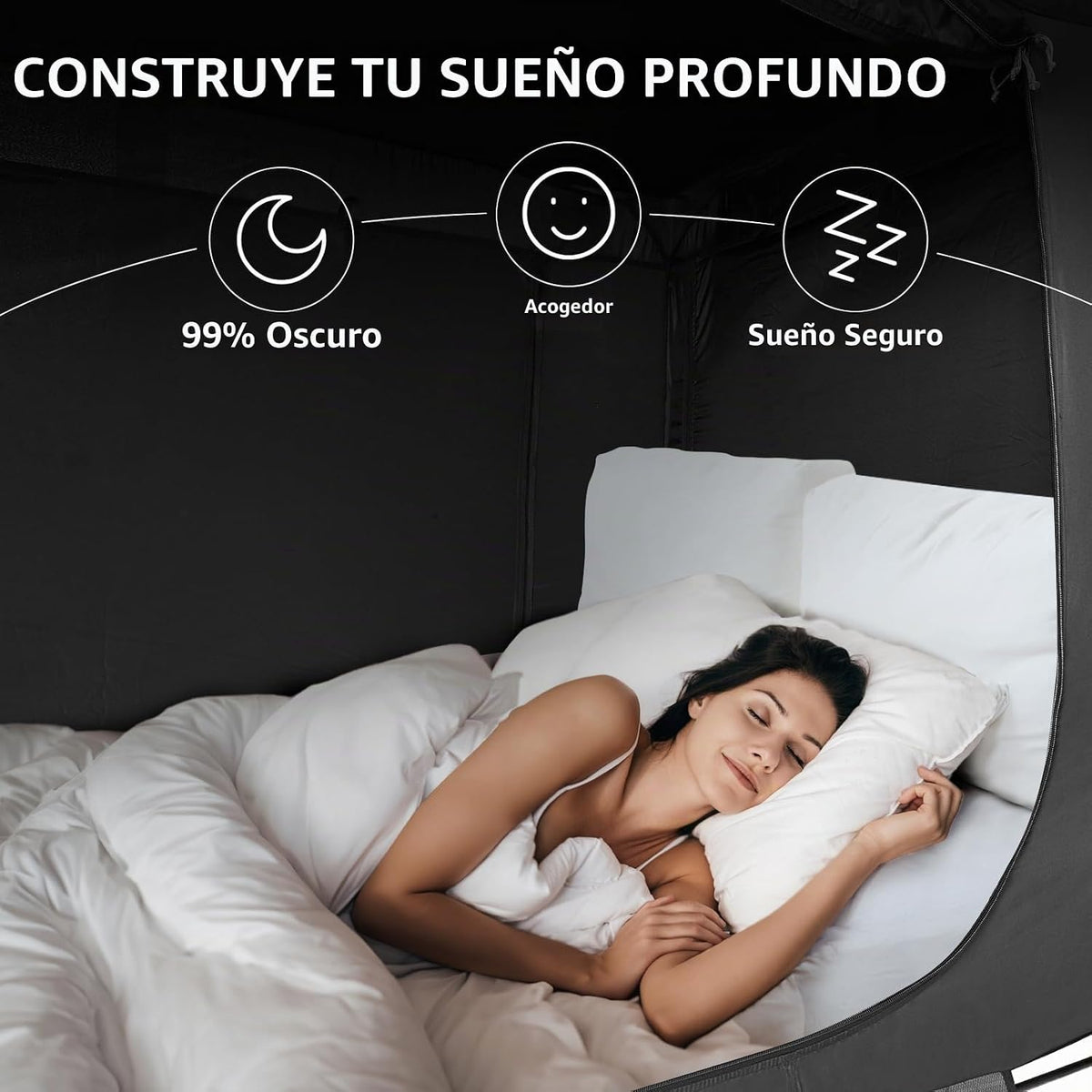YAVIL Tienda de Cama Dosel de Cama Tamaño Queen, Tiendas de Cama Po...