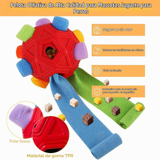 Pelota de olfateo para perros, juguetes interactivos para perros qu...