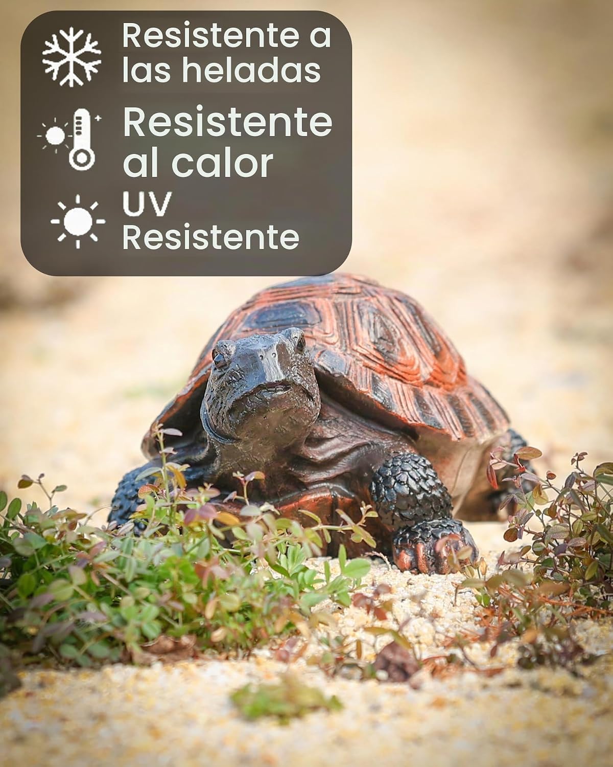 Estatua de tortuga Sdeetesamjun, escultura de jardín de resina para...