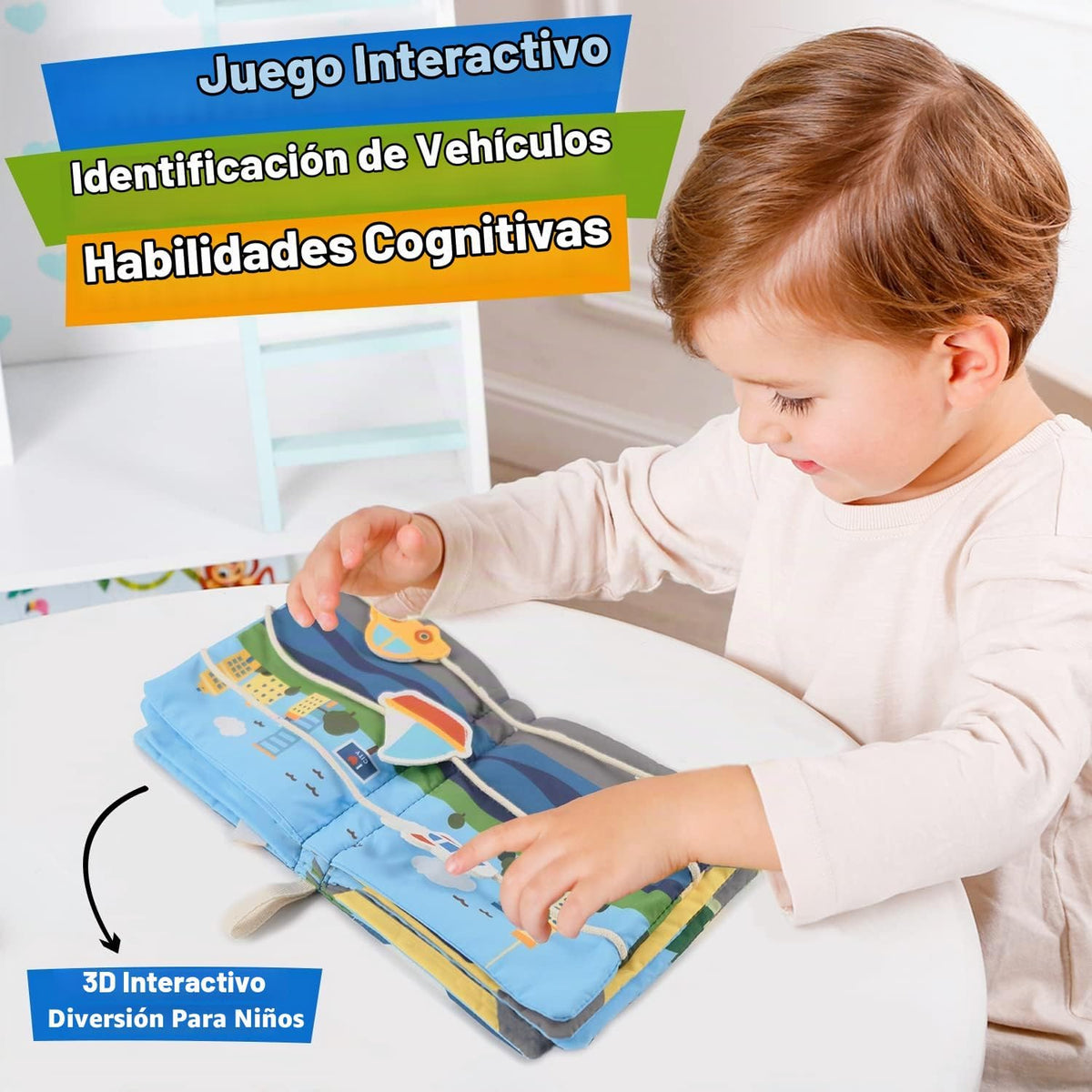 Richgv Libros para bebés de 6 a 12 meses, libro de actividades sens...