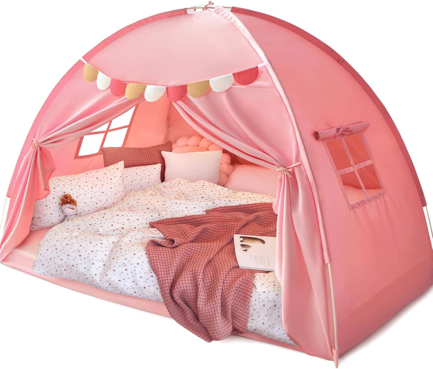 Razee Toldo de cama tamaño completo para niños, tienda de campaña p...