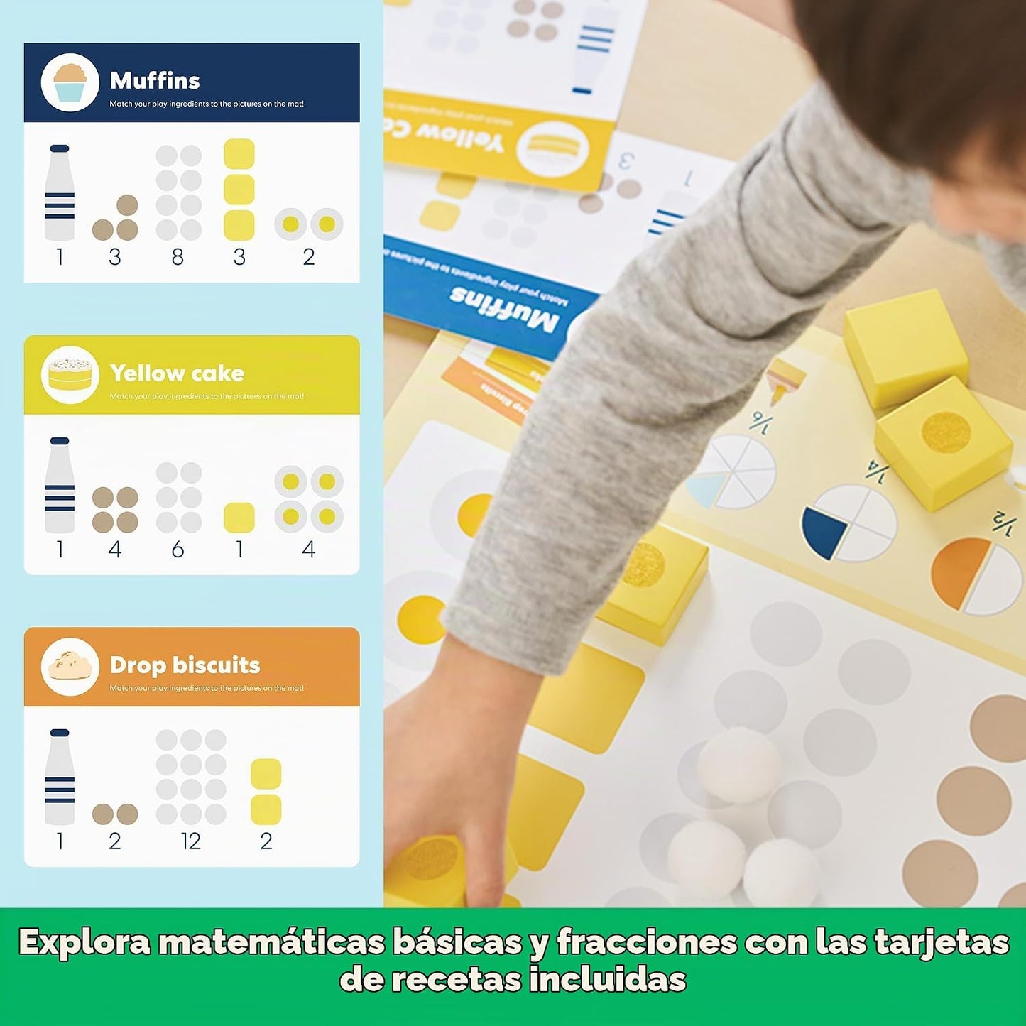 KiwiCo Batidora de Soporte para Hornear | Cocina de Juego | Set de...
