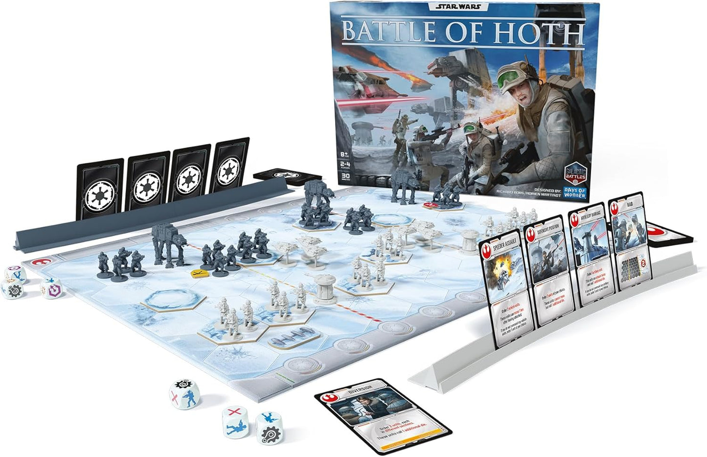 Asmodee Star Wars: Juego de mesa Battle of Hoth - Comanda el ejérci...