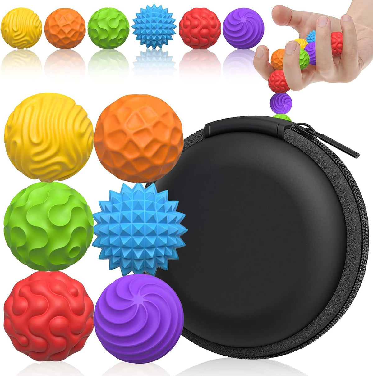 Bolas magnéticas de silicona, juguetes para ansiedad para adultos y...
