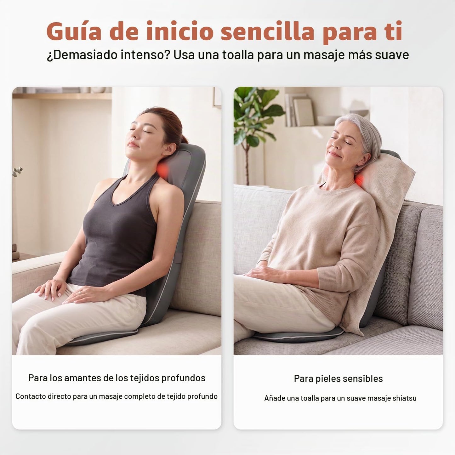 Mynt - Masajeador Shiatsu de Cuello y Espalda con Calor, Masajeador...