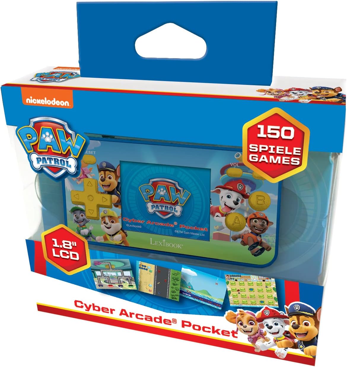 Lexibook Paw Patrol Chase - Consola de juegos portátil de bolsillo...