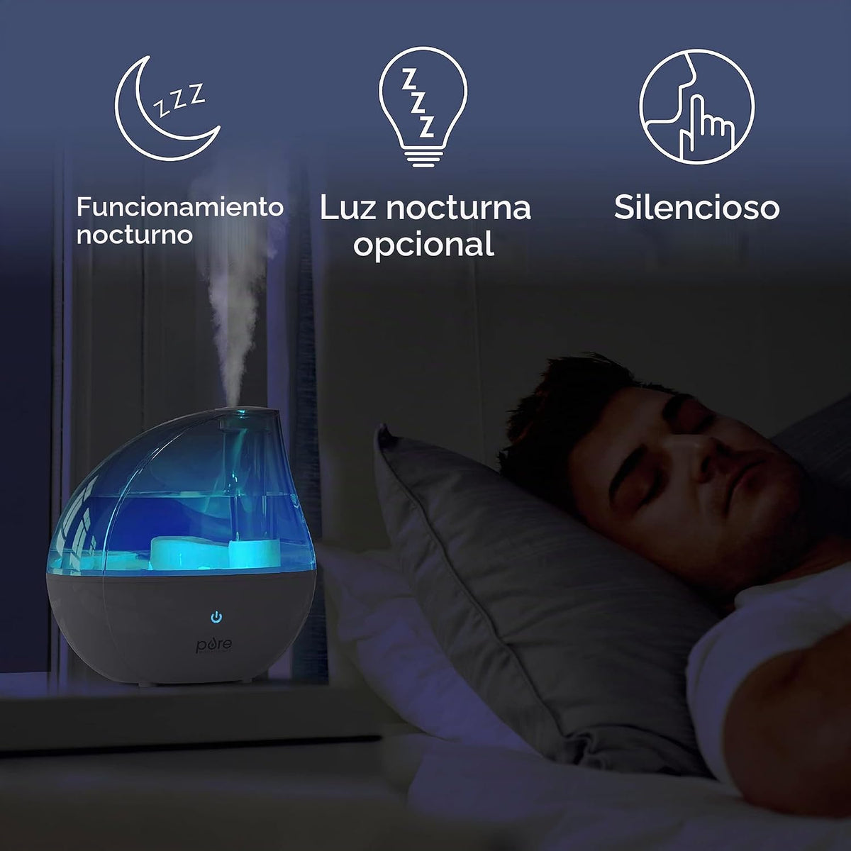 MistAire humidificador ultrasónico de vapor frío. Unidad humidifica...