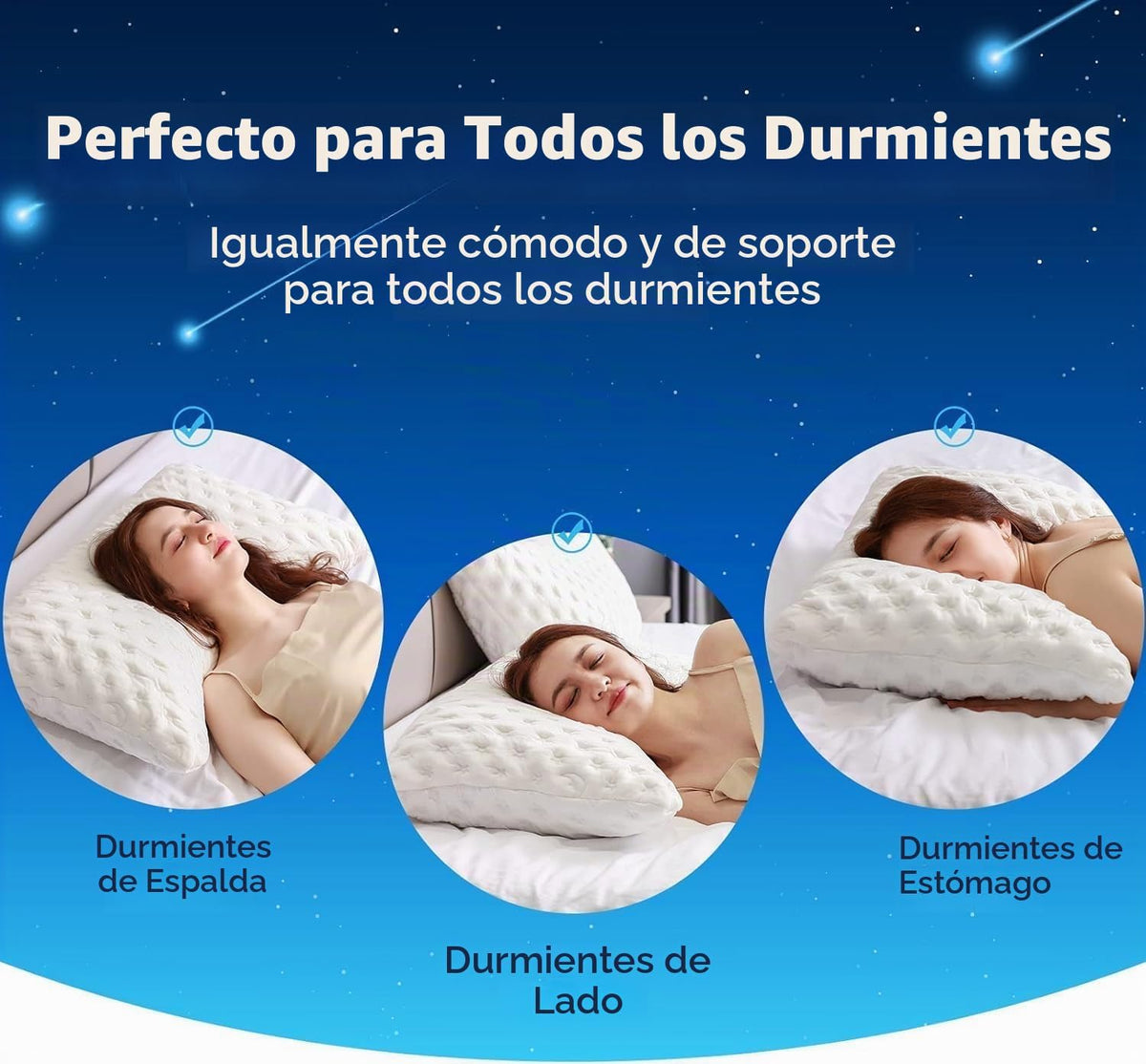KUCEY Almohada refrescante para dormir de lado para dolor de cuello...