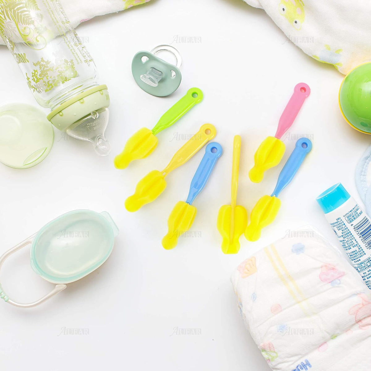 AUEAR, Juego de cepillos para pezones para biberones y accesorios (...