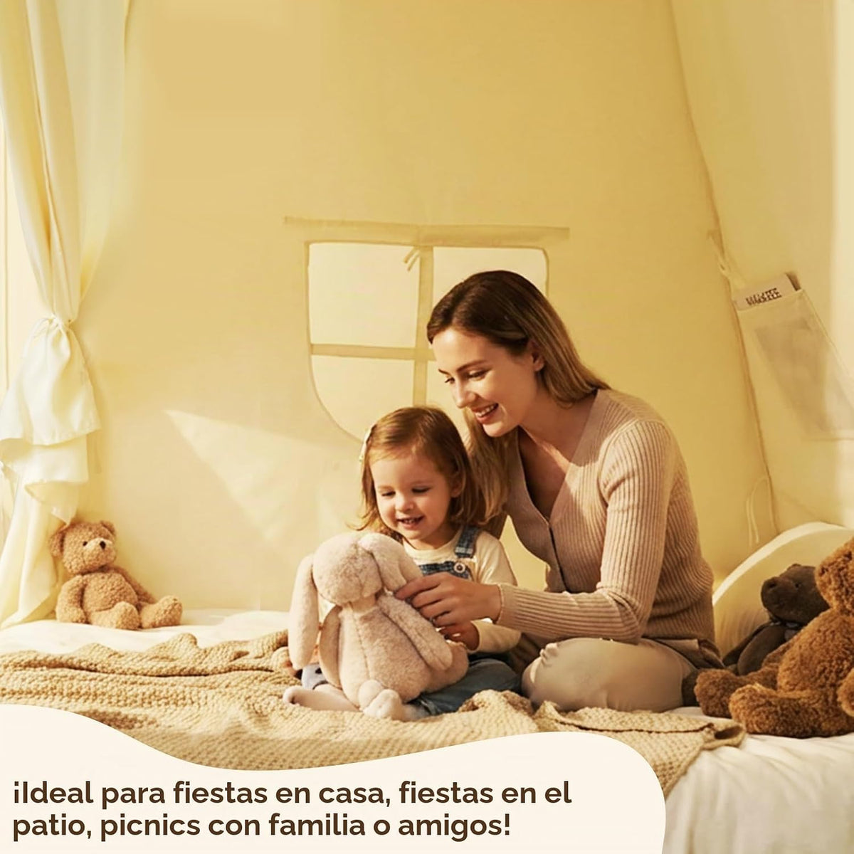Tienda de campaña de tamaño completo para niños, tienda de campaña...