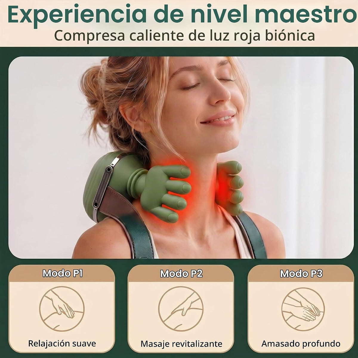 noxen Masajeador de cuello inalámbrico mejorado con control remoto...