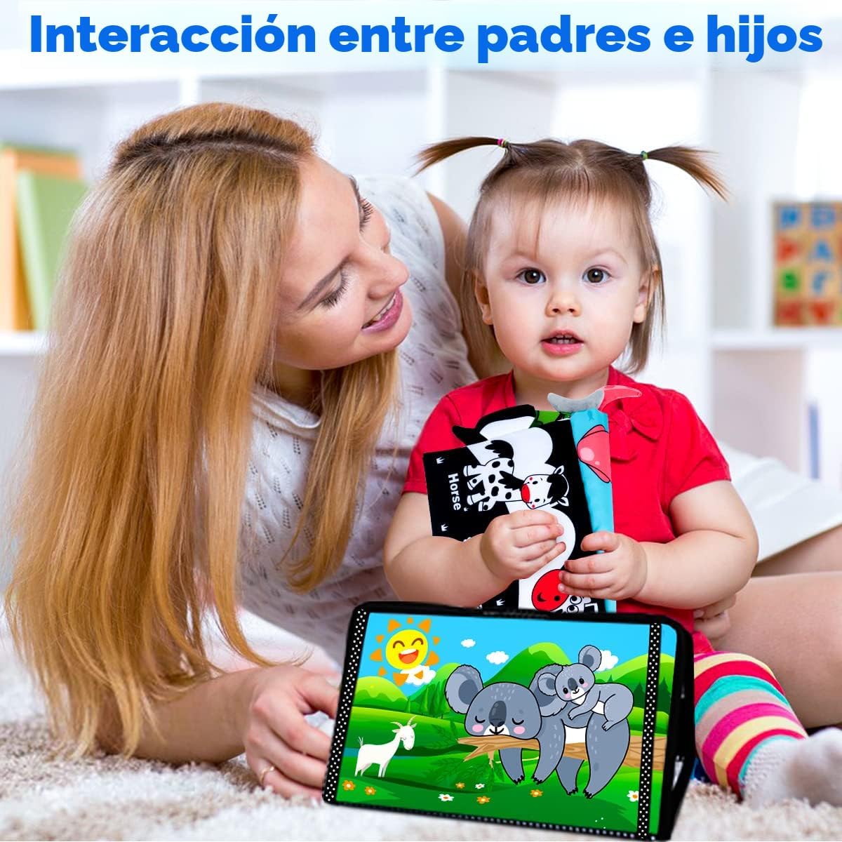 Juguetes para el tiempo de barriga 0-6 meses: juguete de espejo par...