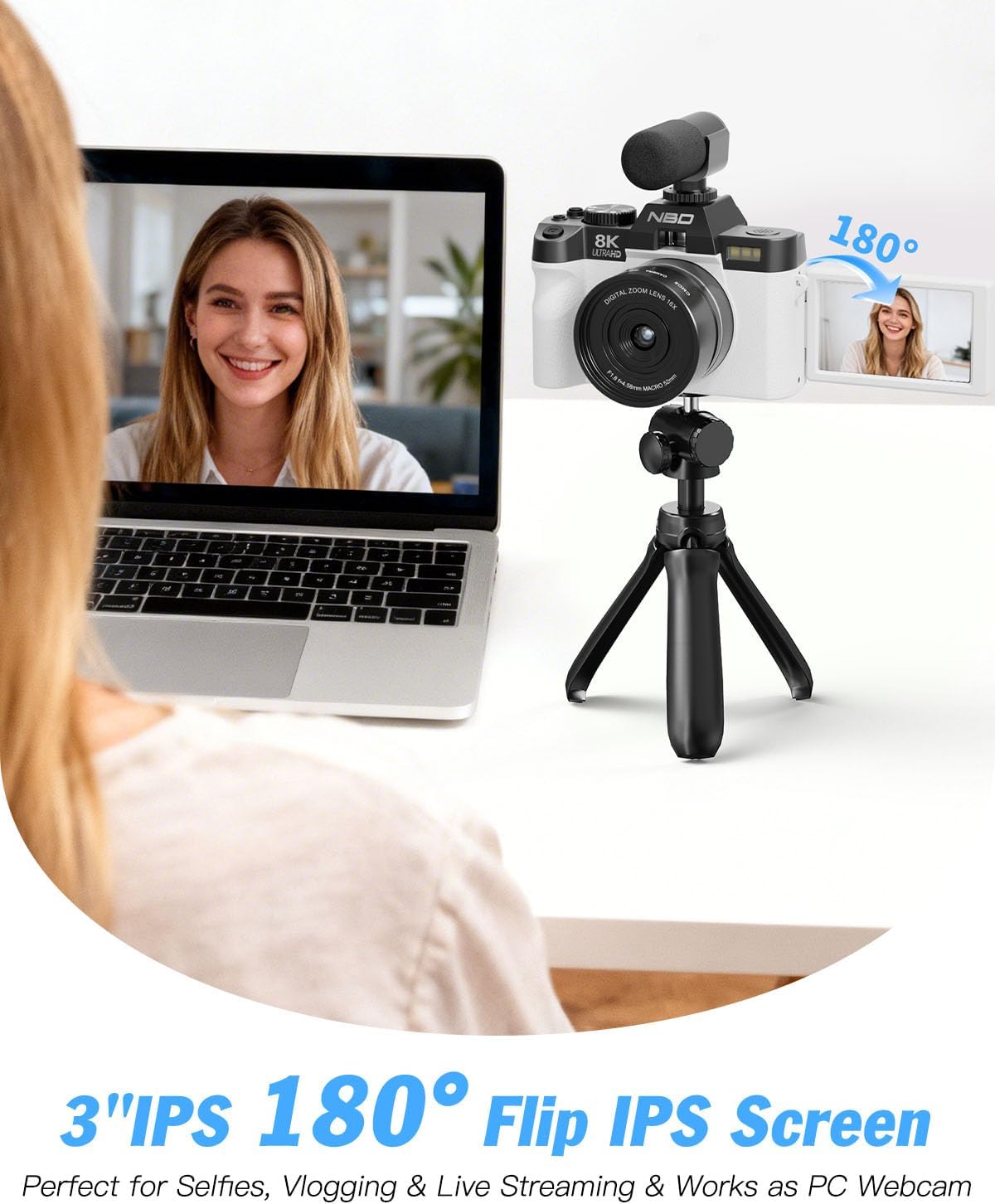 Cámaras digitales de 8K 64MP para fotografía, zoom 16X, 3 filtros d...
