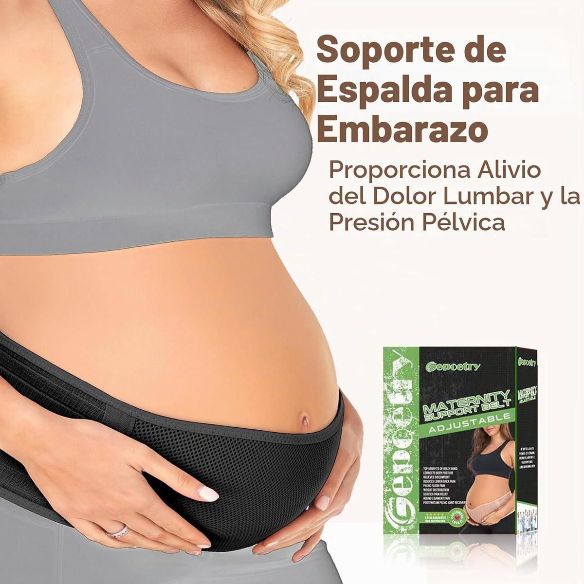Gepoetry - Banda para el vientre de maternidad para mujeres embaraz...